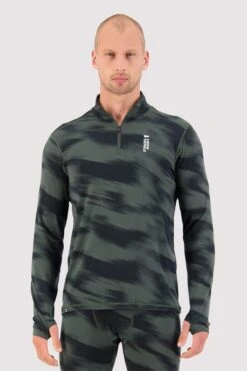 Mons Royale - Cascade Merino Flex 200 1/4 Zip - Miesten Merinovillainen Aluspaita