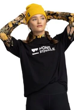 Mons Royale - Cascade Merino Flex 200 LS Mock Neck - Naisten Merinovillainen Välipaita -Swix || Mons Royale || Odlo 100620 2165 584 329bdb88fb85c5e4adc4a82316f909af 6