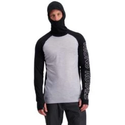 Mons Royale Temple Tech Flex Hood Miesten Merinovillainen Aluspaita