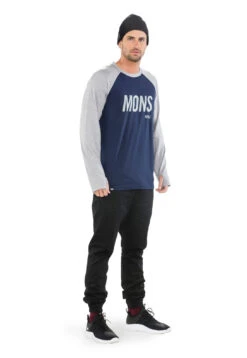 Mons Royale Coreshot Raglan LS Slant Miesten Merinovillainen Aluspaita