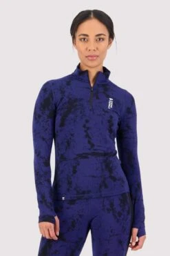 Mons Royale - Cascade Merino Flex 200 1/4 Zip - Naisten Merinovillainen Välipaita