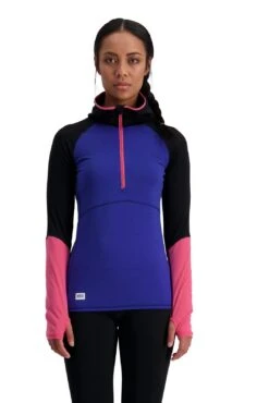 Mons Royale Bella Tech Hood Naisten Merinovillainen Paita