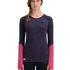 Mons Royale Bella Tech LS, Naisten Merinovillainen Aluspaita