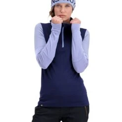 Mons Royale Cornice Hood, Naisten Merinovillainen Aluspaita