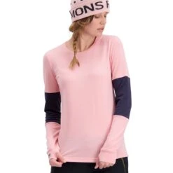 Mons Royale Cornice LS, Naisten Merinovillainen Aluspaita