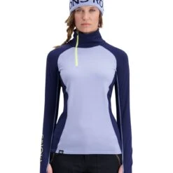 Swix || Mons Royale || Odlo 21 Mons Royale Olympus 3.0 Half Zip, Naisten Merinovillainen Aluspaita