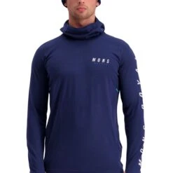 Mons Royale Olympus 3.0 Pullover Hood, Miesten Merinovillainen Aluspaita