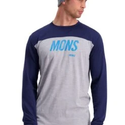 Mons Royale Yotei Tech LS, Miesten Merinovillainen Aluspaita